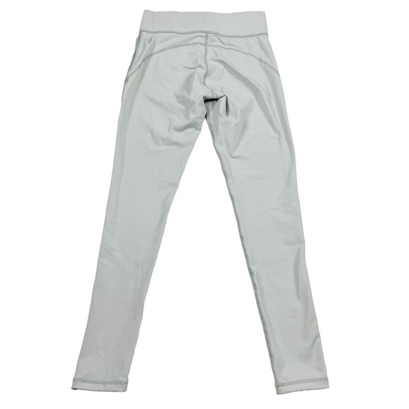 BuffBunny Women’s Gray Leggings Woven Net Sides High Waist Active Pants M - Picture 5 of 10